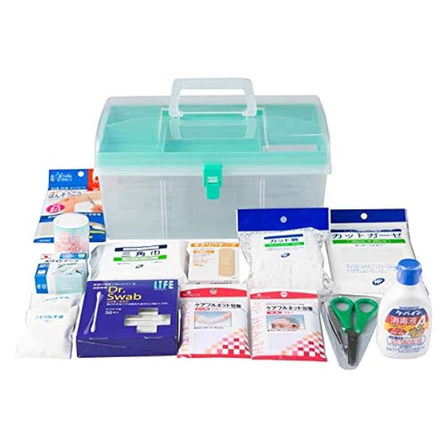 Amazon.co.jp: 14 Piece Set Plastic First Aid Kit, For Sports